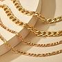 4 Pièces de Bracelets différent Chain /Doré